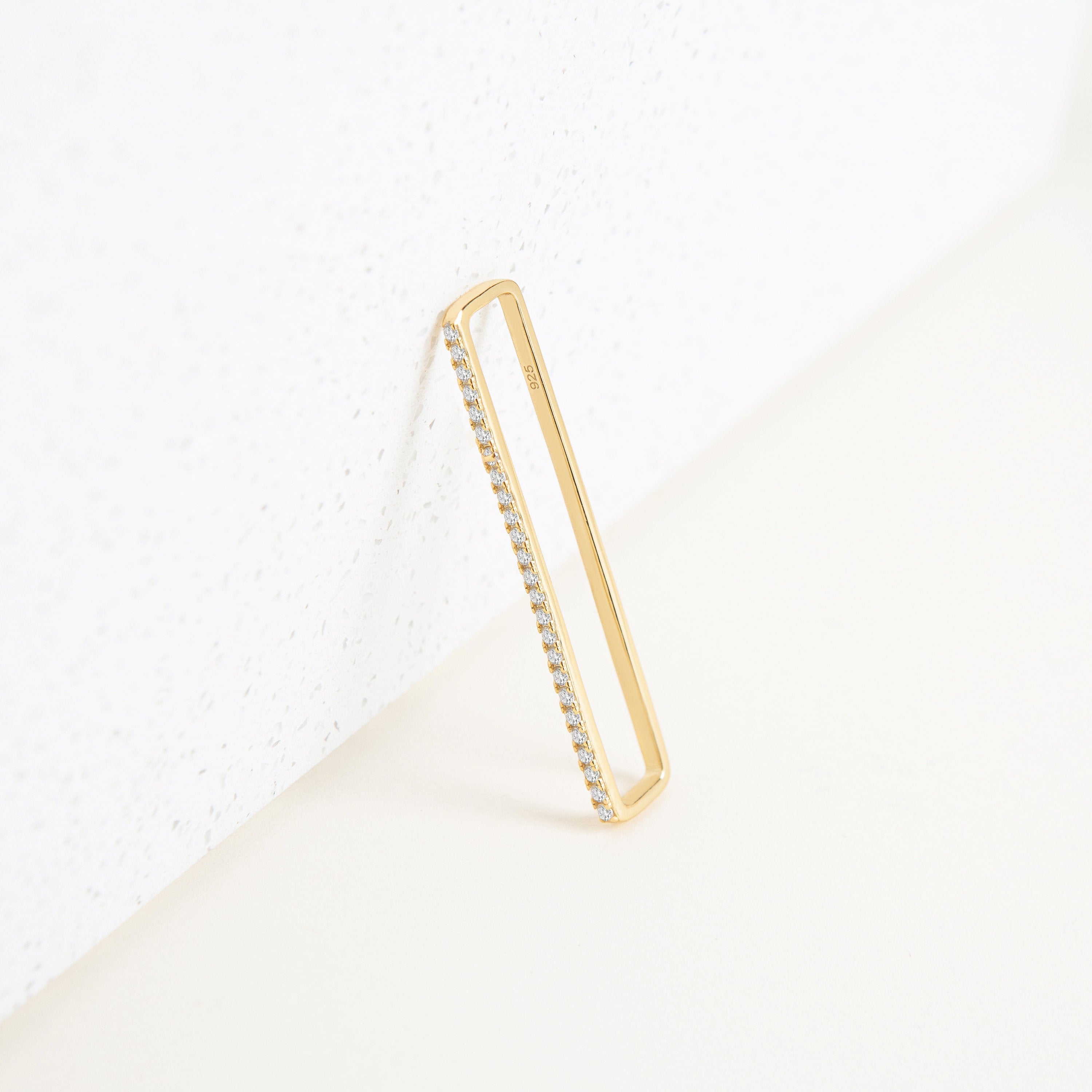 Pave Bar Ear Cuff
